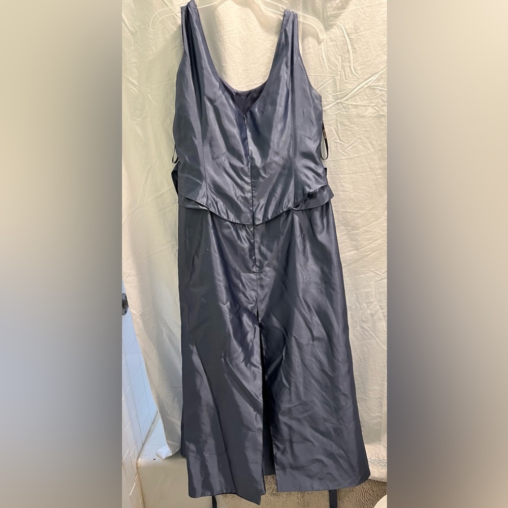 Vera Wang Women’s Evening Dress in Fog Color Taffeta - Picture 4 of 4